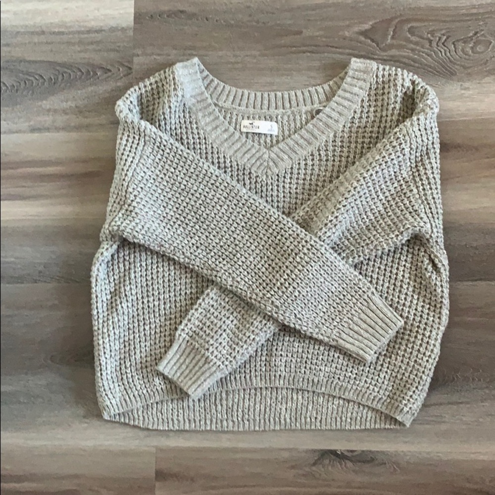 Cute Grey Knitted Sweater - Picture 1 of 1